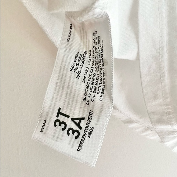 OshKosh B'gosh Kids White Tank Top with Heart and Flower Design - Girls 3T - Picture 5 of 6